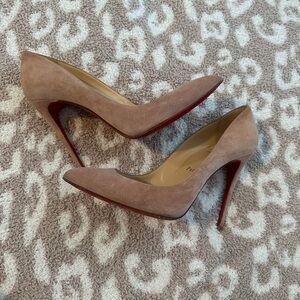 Christian Louboutin Pigalle Follies 100 Veau Velours Ronsard size 37